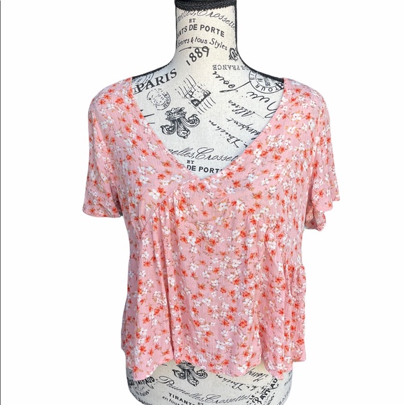 Hippie Rose Tops - Hippie Rose Flowy Peach Top